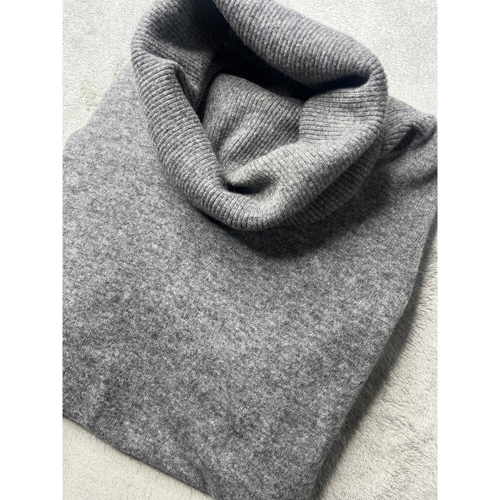 Stile Benetton Grey‎ Wool Blend Cowl Neck Short Sleeve Sweater Dress Small